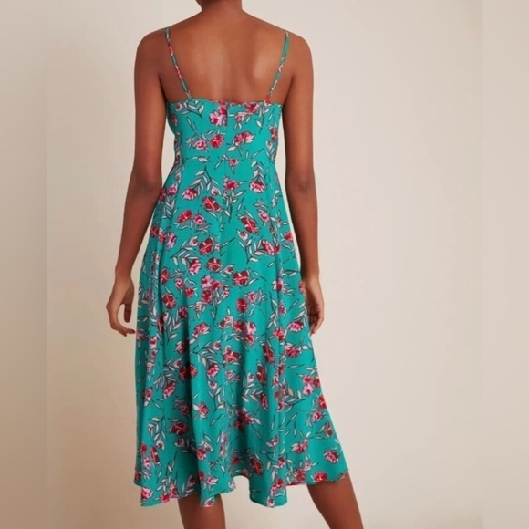 Yumi Kim Vienna Silk Dress in Dandelion Emerald NWT - Picture 6 of 11